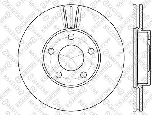 Stellox 6020-4765V-SX - Disque de frein cwaw.fr