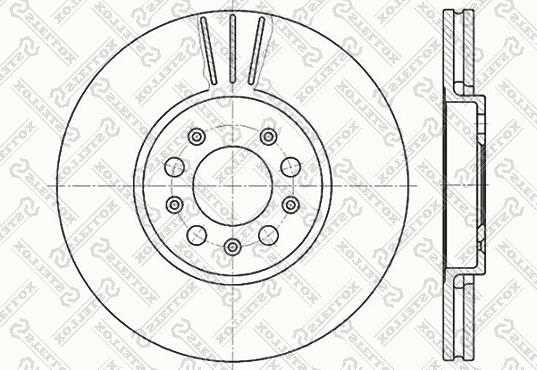 Stellox 6020-4760V-SX - Disque de frein cwaw.fr