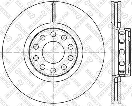 Stellox 6020-4780V-SX - Disque de frein cwaw.fr