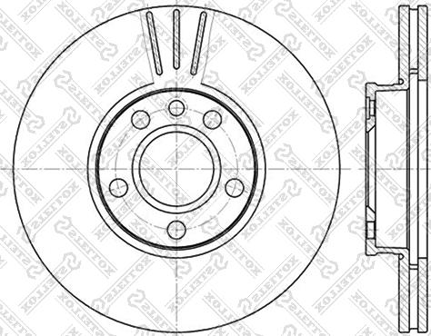 Stellox 6020-4783V-SX - Disque de frein cwaw.fr