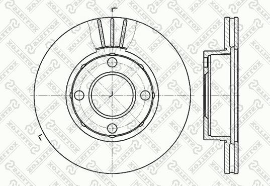 Stellox 6020-4738V-SX - Disque de frein cwaw.fr