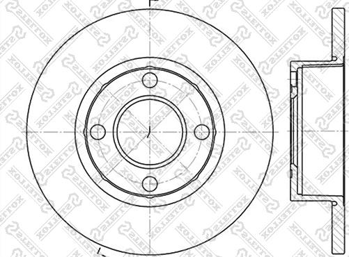 Stellox 6020-4737-SX - Disque de frein cwaw.fr