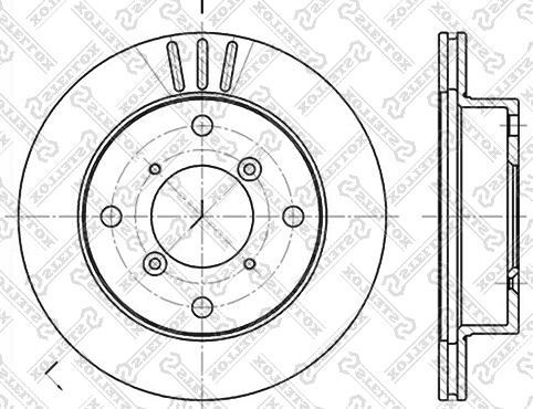 Stellox 6020-5205V-SX - Disque de frein cwaw.fr