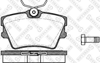 Stellox 602 000B-SX - Kit de plaquettes de frein, frein à disque cwaw.fr