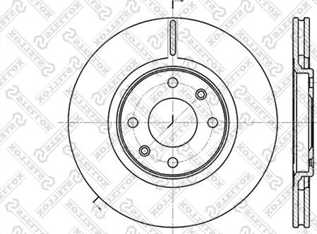 Stellox 6020-1919V-SX - Disque de frein cwaw.fr