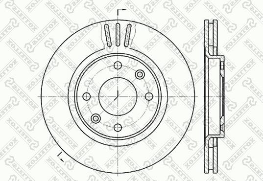 Stellox 6020-1929V-SX - Disque de frein cwaw.fr