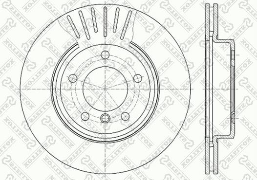 Stellox 6020-1540V-SX - Disque de frein cwaw.fr