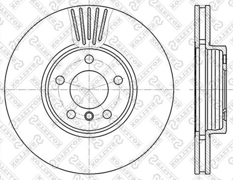 Stellox 6020-1547V-SX - Disque de frein cwaw.fr