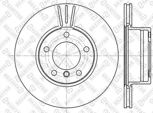 Stellox 6020-1536V-SX - Disque de frein cwaw.fr