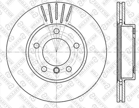 Stellox 6020-1521V-SX - Disque de frein cwaw.fr