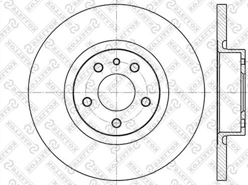 Stellox 6020-1017-SX - Disque de frein cwaw.fr