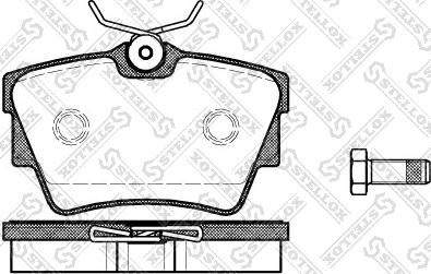 Stellox 602 010B-SX - Kit de plaquettes de frein, frein à disque cwaw.fr