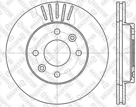 Stellox 6020-3909V-SX - Disque de frein cwaw.fr