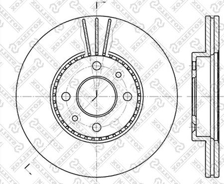 Stellox 6020-3911V-SX - Disque de frein cwaw.fr