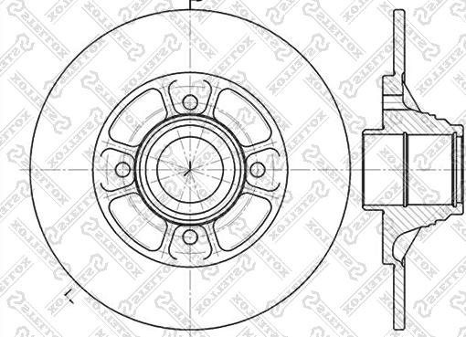 Stellox 6020-3918-SX - Disque de frein cwaw.fr