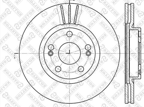 Stellox 6020-3913V-SX - Disque de frein cwaw.fr