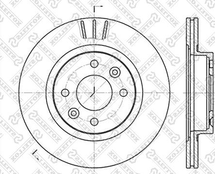 Stellox 6020-3922V-SX - Disque de frein cwaw.fr