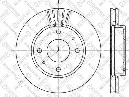 Stellox 6020-3411V-SX - Disque de frein cwaw.fr