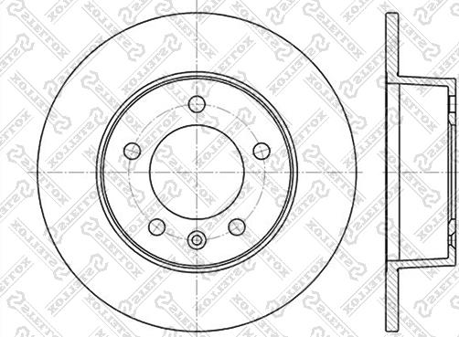 Stellox 6020-3643-SX - Disque de frein cwaw.fr