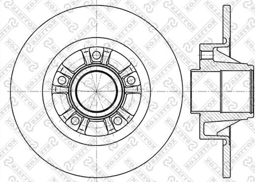 Stellox 6020-3658-SX - Disque de frein cwaw.fr