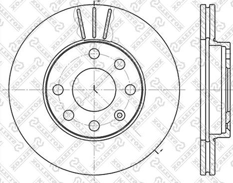 Stellox 6020-3608V-SX - Disque de frein cwaw.fr