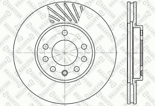 Stellox 6020-3630V-SX - Disque de frein cwaw.fr