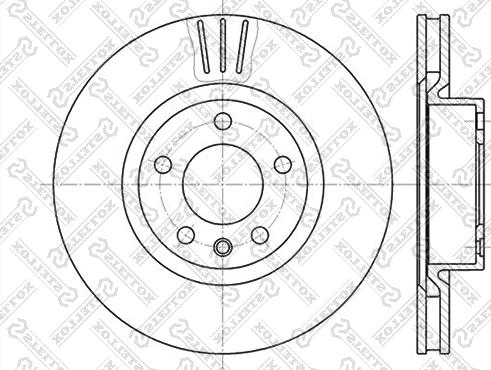 Stellox 6020-3622V-SX - Disque de frein cwaw.fr