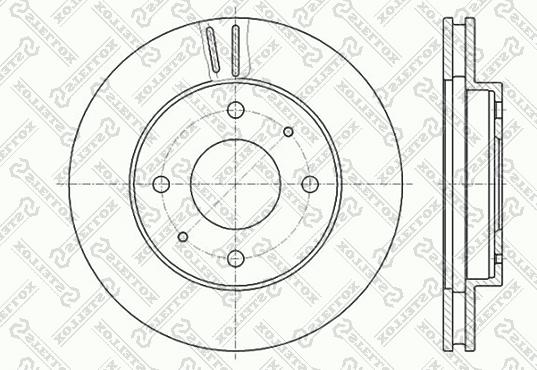 Stellox 6020-3010V-SX - Disque de frein cwaw.fr