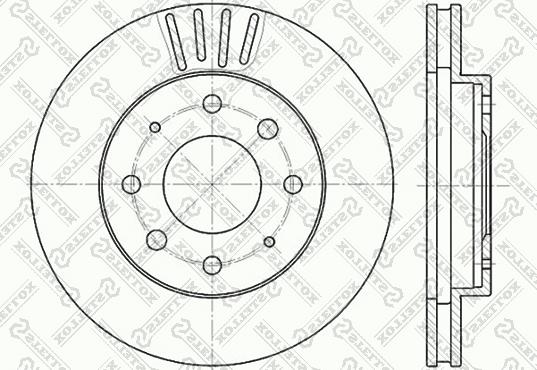 Stellox 6020-3025V-SX - Disque de frein cwaw.fr