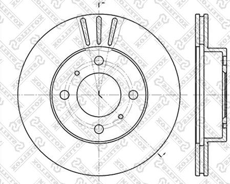 Stellox 6020-3021V-SX - Disque de frein cwaw.fr