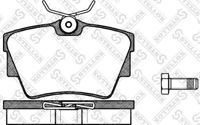 Stellox 602 030L-SX - Kit de plaquettes de frein, frein à disque cwaw.fr