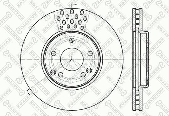 Stellox 6020-3341V-SX - Disque de frein cwaw.fr