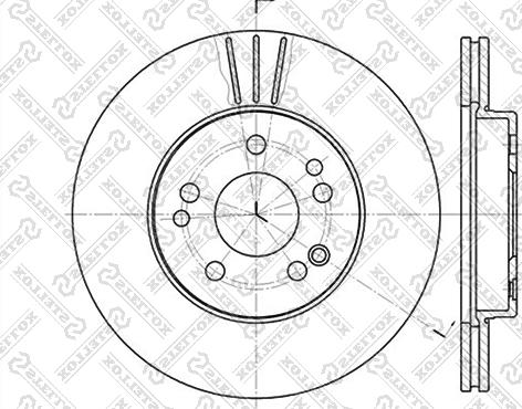 Stellox 6020-3308V-SX - Disque de frein cwaw.fr