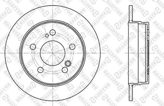 Stellox 6020-3307-SX - Disque de frein cwaw.fr