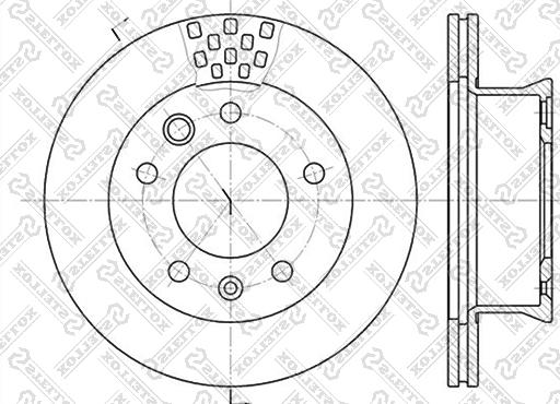 Stellox 6020-3334V-SX - Disque de frein cwaw.fr