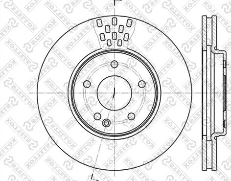 Stellox 6020-3332V-SX - Disque de frein cwaw.fr