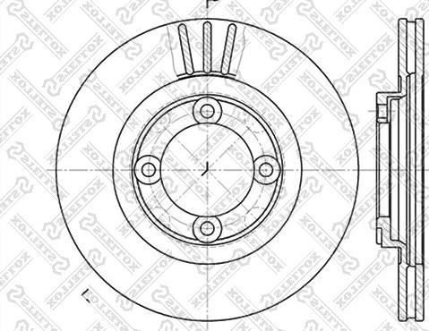 Stellox 6020-3219V-SX - Disque de frein cwaw.fr