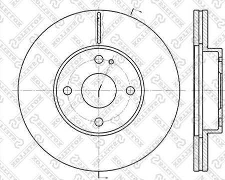 Stellox 6020-3230V-SX - Disque de frein cwaw.fr