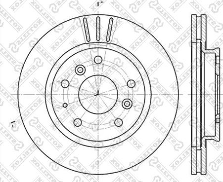 Stellox 6020-3220V-SX - Disque de frein cwaw.fr