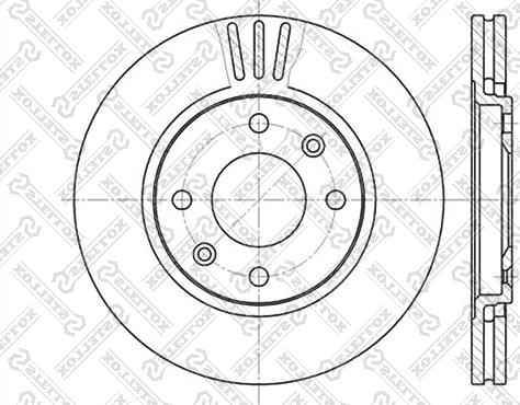 Stellox 6020-3719V-SX - Disque de frein cwaw.fr