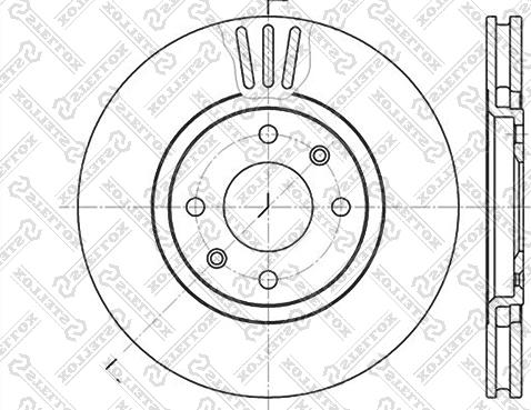 Stellox 6020-3720V-SX - Disque de frein cwaw.fr