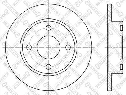 Stellox 6020-2543-SX - Disque de frein cwaw.fr