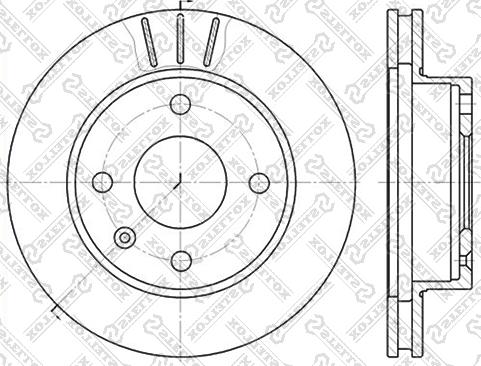 Stellox 6020-2514V-SX - Disque de frein cwaw.fr