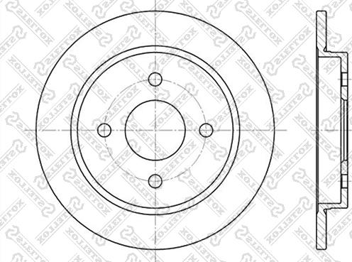 Stellox 6020-2536-SX - Disque de frein cwaw.fr