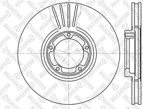 Stellox 6020-2531V-SX - Disque de frein cwaw.fr