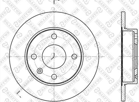 Stellox 6020-2526-SX - Disque de frein cwaw.fr