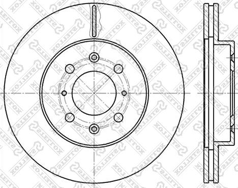 Stellox 6020-2614V-SX - Disque de frein cwaw.fr