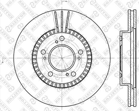 Stellox 6020-2622V-SX - Disque de frein cwaw.fr