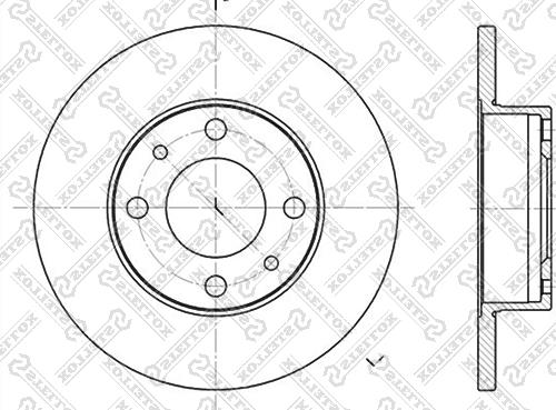 Stellox 6020-2302-SX - Disque de frein cwaw.fr