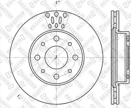 Stellox 6020-2331V-SX - Disque de frein cwaw.fr